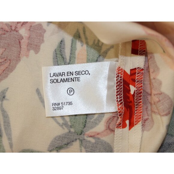 OSCAR by Oscar de la Renta Floral A-Line Stretchy Cotton Skirt - Picture 7 of 9